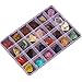 Adjustable 24 Compartment Slot Plastic Storage Box Jewelry Tool Container
