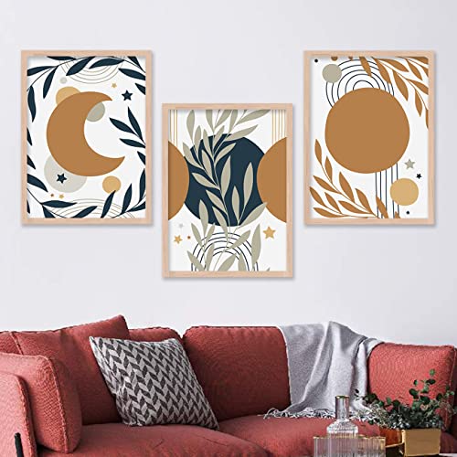 Image of kotart Modern Wall Art Framed Painting for Wall Decoration - Wall Painting for Living Room, Bedroom - Big Size Wall Painting for Wall Decor (Multi, Framed) Set of 3 (Large, Painting 01)