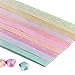 Produktbild rosenice Origami Sterne Papier Glitter Rainbow Falten Streifen für DIY Handwerk 600pcs(20-Color)