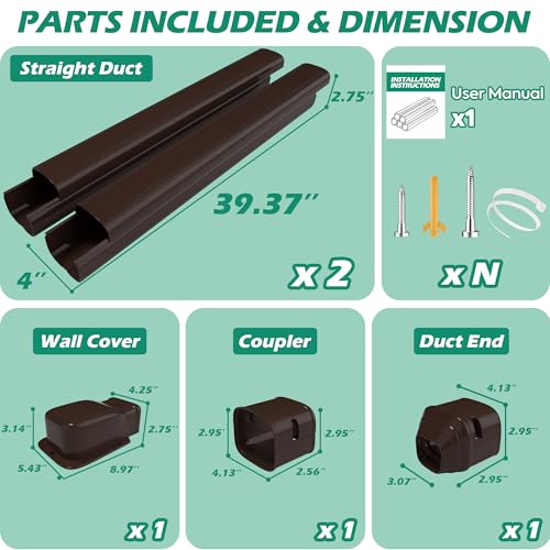 TAKTOPEAK Mini Split Line Cover: 4'' 7.5 Ft Line Hide by TAKTOPEAK - Used condition - Image 2