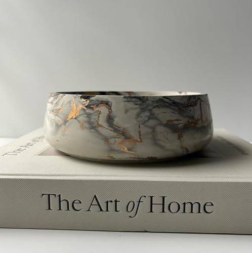 Modern Concrete Bowl – Minimalist Decorative Centerpiece or Indoor Planter