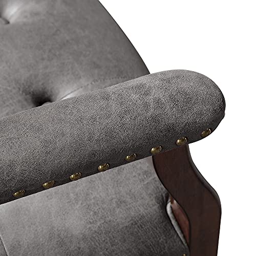 Moderion Dinning Chairs With Wheels And Arms,Solid Wood Boss Caption's Chairs, Office Desk Chairs, Classic Swivel Accent Chairs With Upholstered,Dinner Chairs, 31.5¡±H For Living Room Gray Sy1533Gy #TOP5