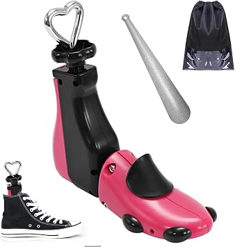 eachway Shoe Stretcher Women Men Professional Boot Stretcher Adjustable Width Length for Wide Feet S Wms 6-10;mens 5-9 Rose 1pcs