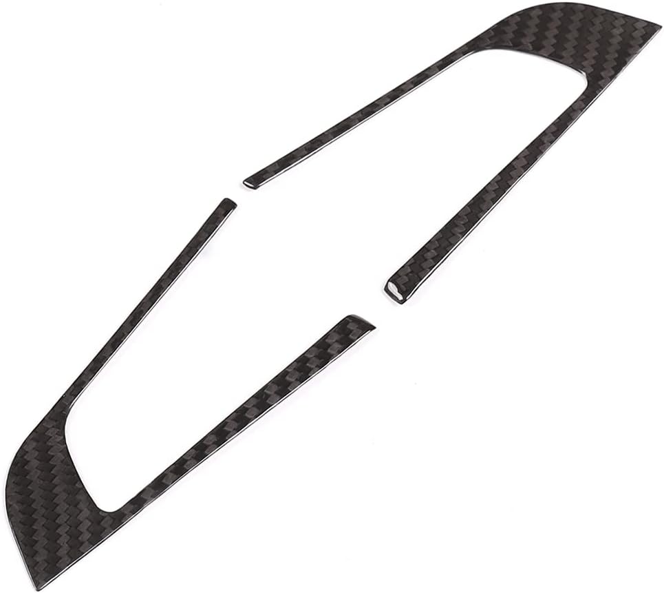 TOYCIDFG Steering Wheel Cover Trim Compatible with Alfa Romeo Giulia 2017 2018 2019 Carbon Fiber Interior Decoration Accessories