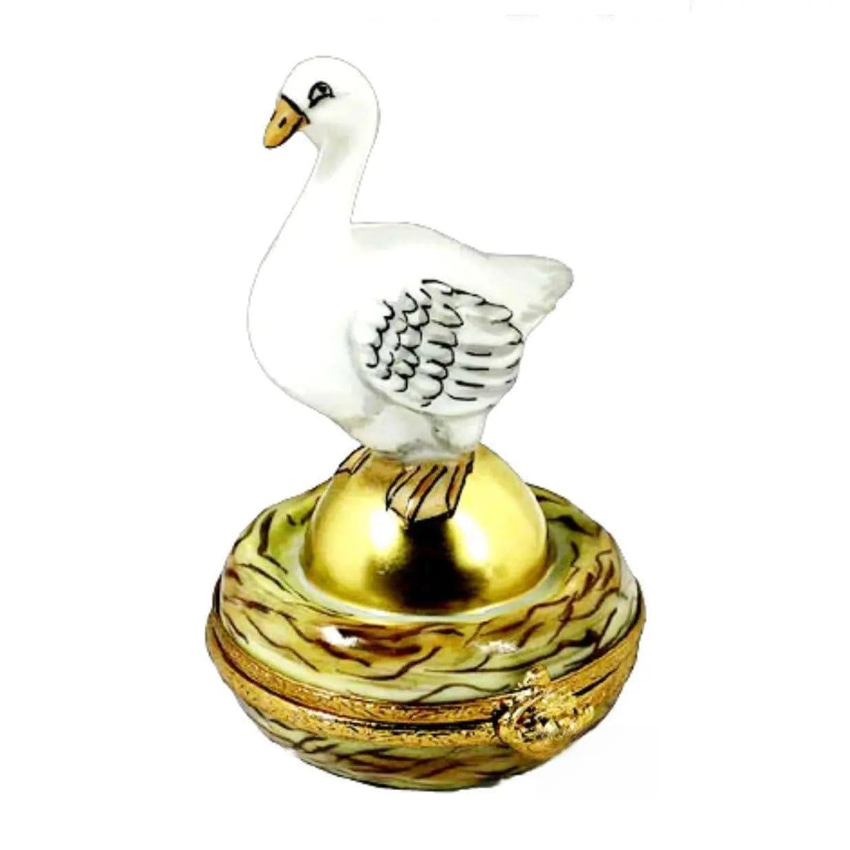 Artoria Goose with Golden Egg Limoges Box