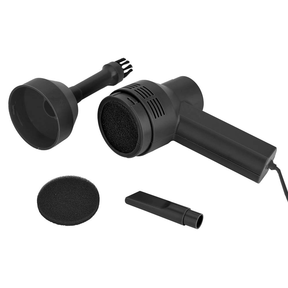 POENVFPO Odkurzacz Klawiaturowy, Odkurzacz na Sprężone Powietrze, Mini Ręczny USB do Klawiatury do Laptopa Stacjonarnego (BLACK)