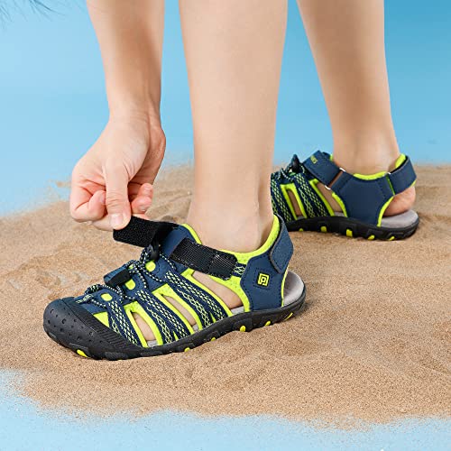 Dream Pairs Boys Girls Toddler 171111-K Navy Neon Green Outdoor Summer Sandals Size 8 M Us Toddler #TOP4
