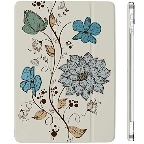Image of DuraSafe Cases for iPad PRO 11 Inch 2nd 3rd 4th [ PRO 11 2 3 4 Gen 2020 2021 2022 ] A2762 A2377 A2459 A2228 A2068 A2230 A1980 Ultra Slim Smart Auto Sleep /Wake Printed PC Cover - Watercolor Flowers