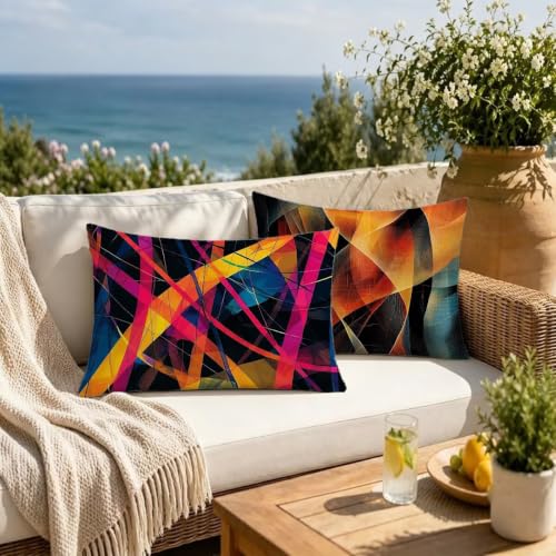 Fundas cojines exterior impermeable 40x80 fundas de almohada rectangular jardín 4