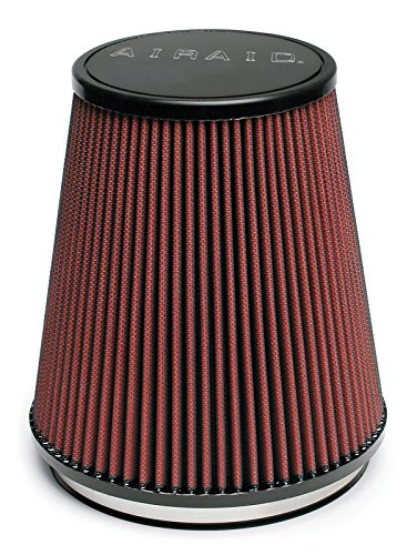 Airaid 700-462 Universal Clamp-On Air Filter: Round Tapered; 6 Inch (152 Mm) Flange Id; 7 Inch (178 Mm) Height; 7.25 Inch (184 Mm) Base; 5 Inch (127 Mm) Top #TOP26