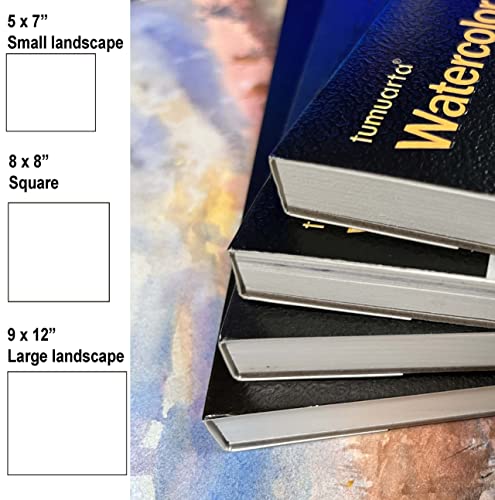 Tumuarta Watercolor Paper Pad 100% Cotton, 5X7”, 140 Lb, 300 Gsm, 20 Sheets, Natural White, Acid Free, Cold Press, Watercolor Mixed Media Sketch Books For Watercolors, Acrylic And More. #TOP3