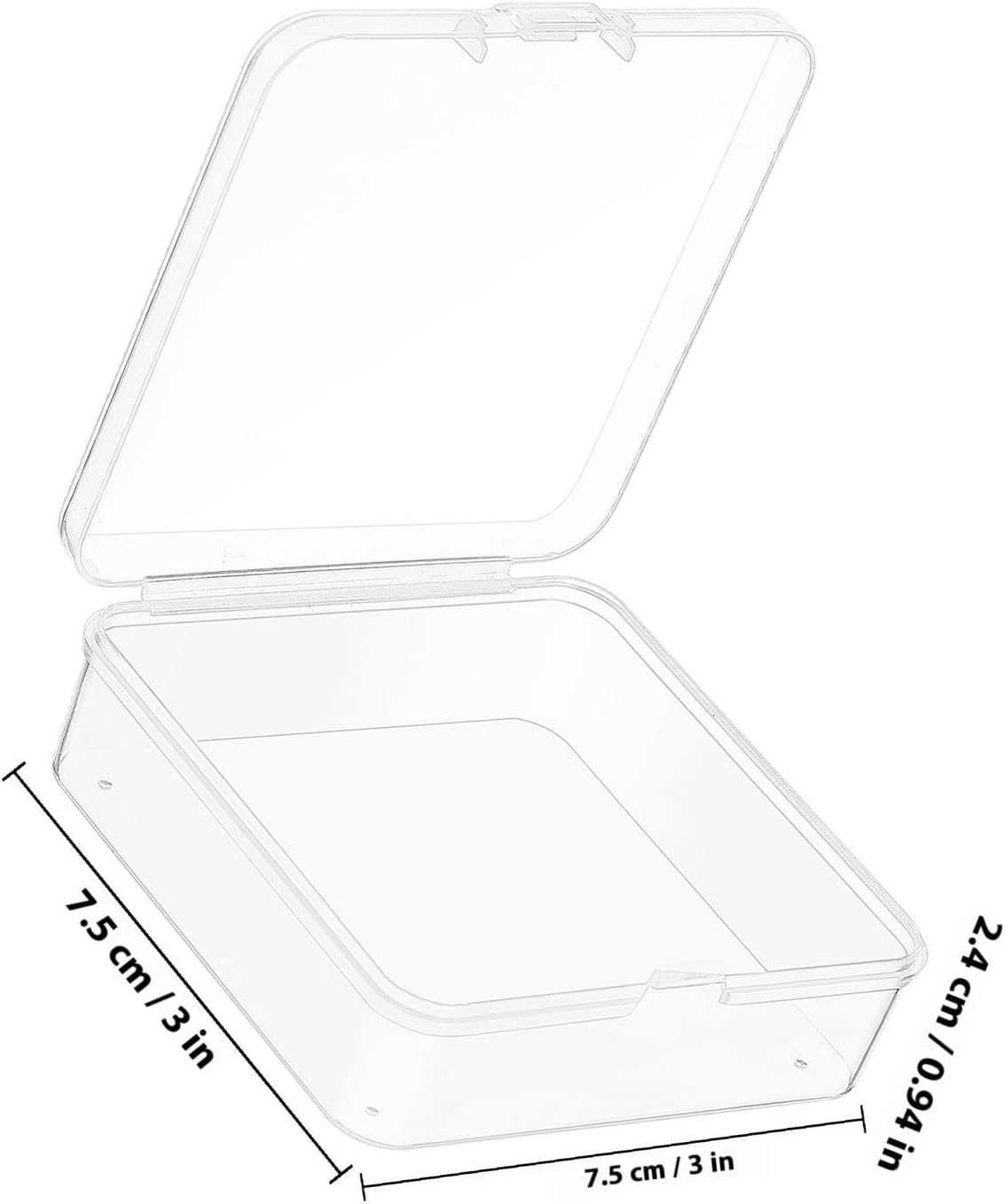 50pcs PP Small Parts Organizer Box with Lids for Screws