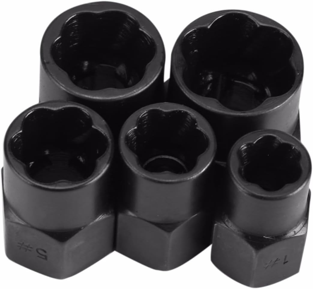 DOITOOL Broken Bolt Extractor Set 10 Pcs Nut Extractor Drill Compatibility Stripped Nuts Remover
