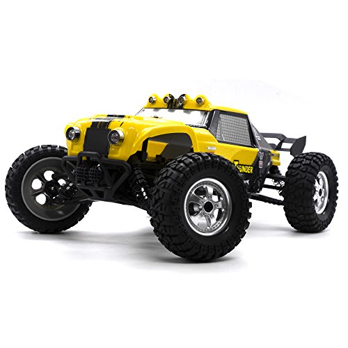 KELIWOW 12891 4WD RC Monster Truck 1:12 Scale Waterproof 4 X 4 Remote Control Off-Road Car 2.4G 25+ MPH High Speed Electric Buggy with LED Lights