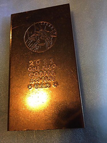 Two total 1 Kilogram Copper Bars