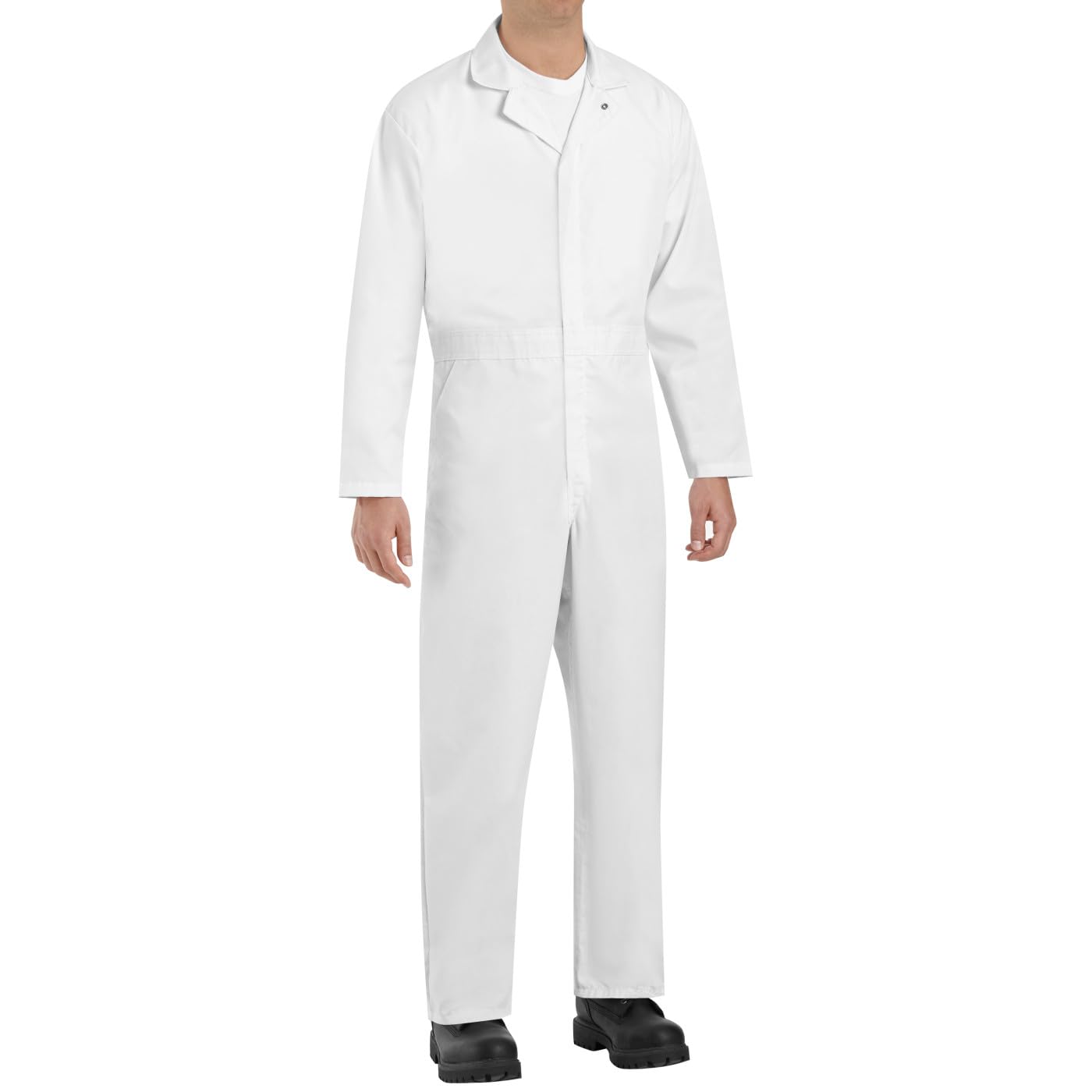 Red Kap Men's Twill Action Back Coverall, White, X-Large