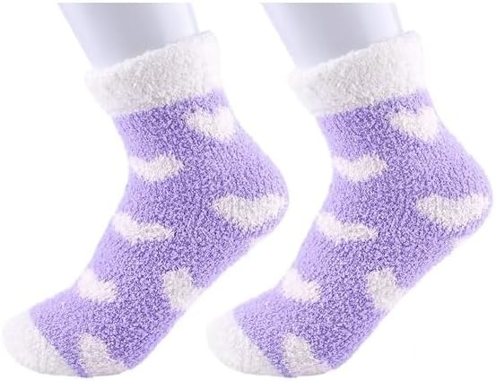 Woolen Fuzzy Winter Socks For Women and Girls - 1 Pair, cozy socks for women, cute socks, warm socks