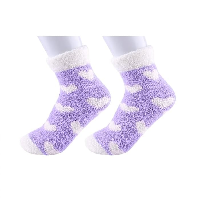 Woolen Fuzzy Winter Socks For Women and Girls - 1 Pair, cozy socks for women, cute socks, warm socks