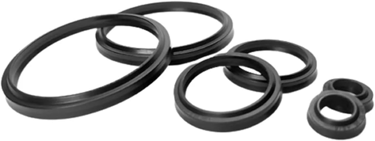 Junta de sellado Type Dust Prevention Radial Hydraulic Seal Nitrile Rubber Shaft Piston Rod LBH Type Shaft Sealing Ring Gasket IDxODxTHK Junta de sellado(115x125x8(1pcs))