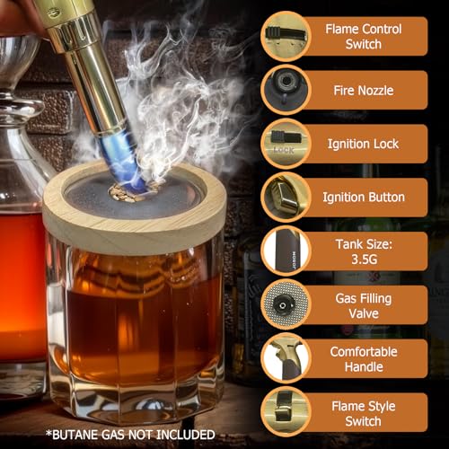 Amornost Cocktail Smoker Kit With Torch–Whiskey Smoker Infuser Kit thumb #5