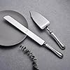 2-Piece-Wedding-Cake-Server-Set1810-Stainless-Steel-Dessert-Set-Pie-Server-Cake-Cutter-Knife-for-BirthdayAnniversaryHolidayBaby-ShowerParty OTW PAVILION 2 Piece Wedding Cake Server Set,18/10 Stainless Steel Dessert Set Pie Server Cake Cutter Knife for Birthday,Anniversary,Holiday,Baby Shower,Party
