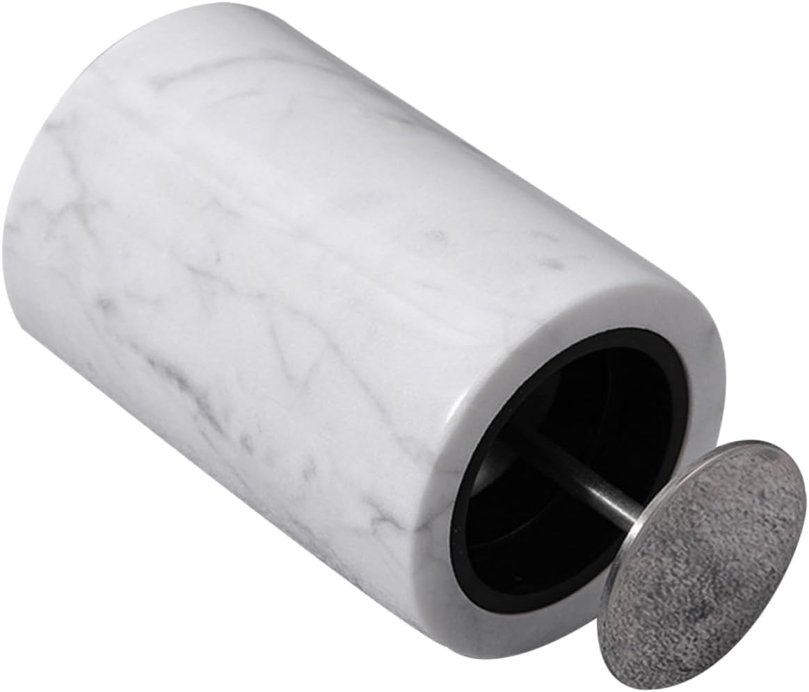 Creative Marble Toothpick Holder Cotton Swab Storage Box Natural Stone Bathroom Decor Elegant Display for Home and Office