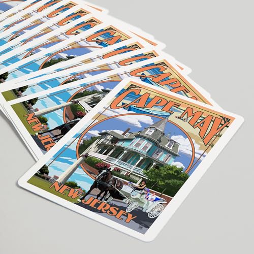 Lantern Press Cape May New Jersey Baraja Poker 52 cartas miniatura 5