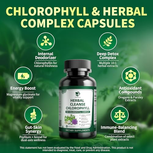 Save on Lukaree Chlorophyll Capsules - 60 Vegan Capsules for Detox & Health - Image 2