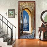 【PVC Impermeabile e Durevole】: Realizzato in PVC autoadesivo di alta qualità, questo poster per porta interna è resistente all’umidità, all’usura e agli urti. Funziona perfettamente come rivestimento decorativo per porte bagno e cucina, garantendo un’ottima adesione e lunga durata