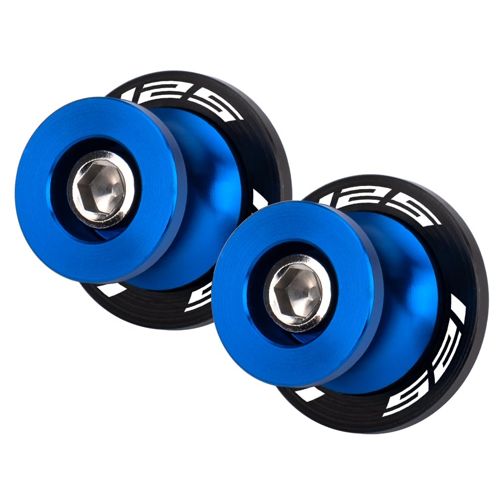 M6 Bobinas de balance para motocicletas para MT-125 2014-2021 NMAX 125 2015-2024 XMAX 125 2006-2018 Deslizador CNC de aluminio para protección y fácil mantenimiento Accesorio (Azul)