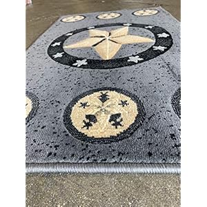 Texas Star Door Mat Area Rug Grey & Black Beige Skinz Design 78 (2 Feet X 3 Feet 4 Inch) Texas Star Door Mat Area Rug Grey Black Beige Skinz Design 78 2 Feet X 3 Feet 4 Inch