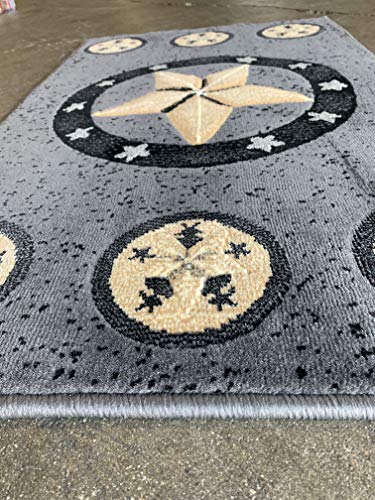 Texas-Star-Door-Mat-Area-Rug-Grey-Black-Beige-Skinz-Design-78-2-Feet-X-3-Feet-4-Inch Texas Star Door Mat Area Rug Grey Black Beige Skinz Design 78 2 Feet X 3 Feet 4 Inch