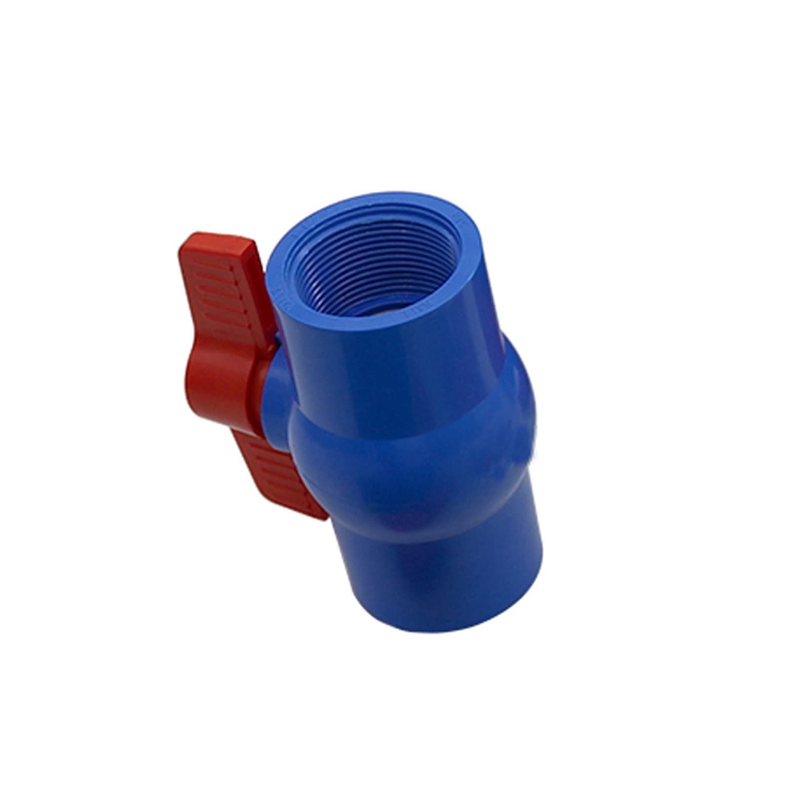 Utility Hose Butt Hose Connector Adapter 2 Pcs 1/2" 3/4" 1" Female Thread Pvc Ball Valve Garden Irrigation Aquarium Water Pipe Water Stop Connector/Blue/1.5 Inch