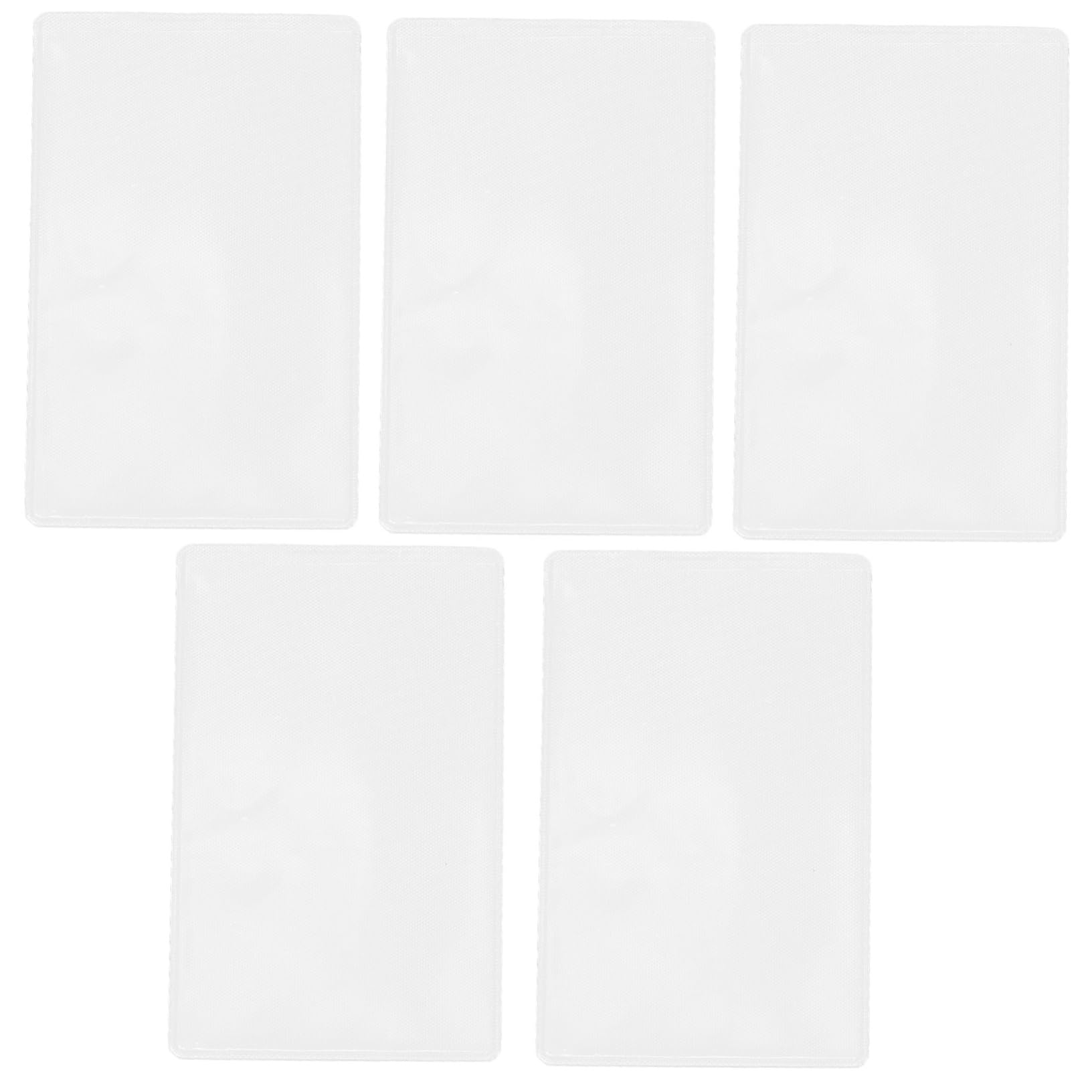 Veemoon Card Protector Sleeves 5pcs Id Holder Credit Card Holder PVC Material Waterproof