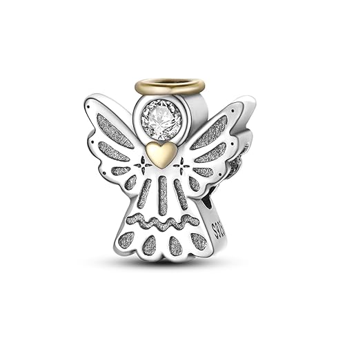 Breloque « Love and Heart » en argent sterling 925