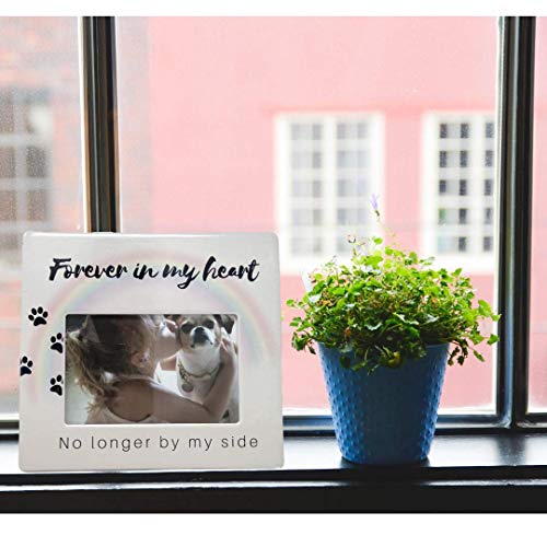 Dog Memorial Photo Frame – Photo Opening 4" X 6" Frame For The Loss Of Pet - No Longer By My Side Forever In My Heart #TOP1