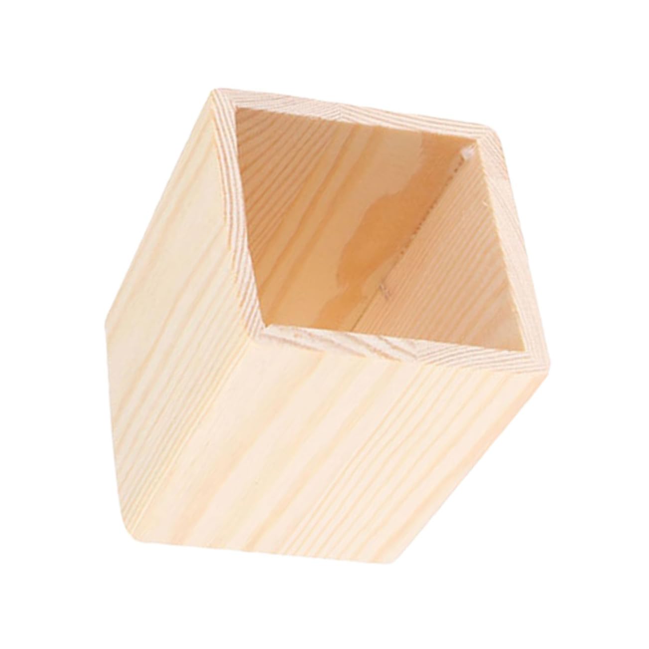 MAGICLULU Lot de 5 Pots à Pinceaux de Maquillage de Capacité Porte-stylos Pot à Crayons Organiseur en Bois pour Bureau