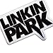 Linkin Park Woven Logo Iron On Patch, Black/White, One size