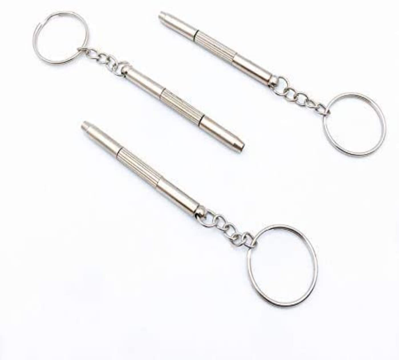 JRS Mini DIY 1 Unit of 3 in 1 Screwdriver Kit with Keychain(Silver) for Eyeglass, Sunglass, Watch, Jewellery, Electronics, Toy Repair Kit Kids/Adults, Ideal For Christmas Gift (B09NT441T4) Amazon Price History, Amazon Price Tracker