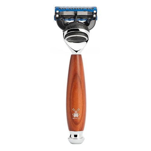 MÜHLE VIVO Maquinilla de afeitar de 5 hojas de plumwood
