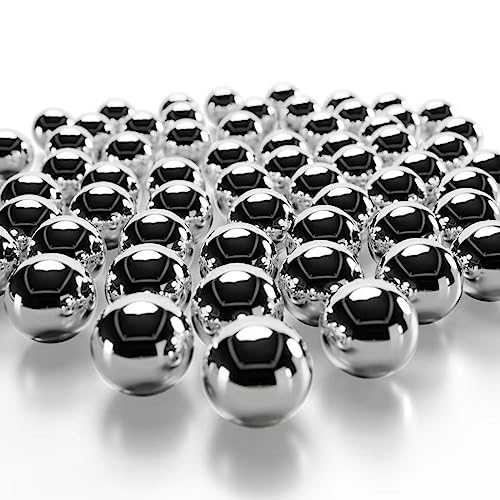 QZsteelball 2000pcs 1/4inch 6.35mm Precision Steel Bearing Balls Steel Slingshot Ammo Ball