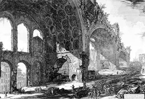 Affiche Toile Vue de la Basilique de Maxence grand format mural