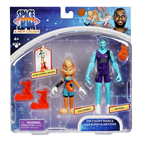 Moose Toys Bunny Space Jam: A New Legacy - 2 Pack - On Court Rivals - Lola & Wet/Fire, Multicolor (14580) #TOP1