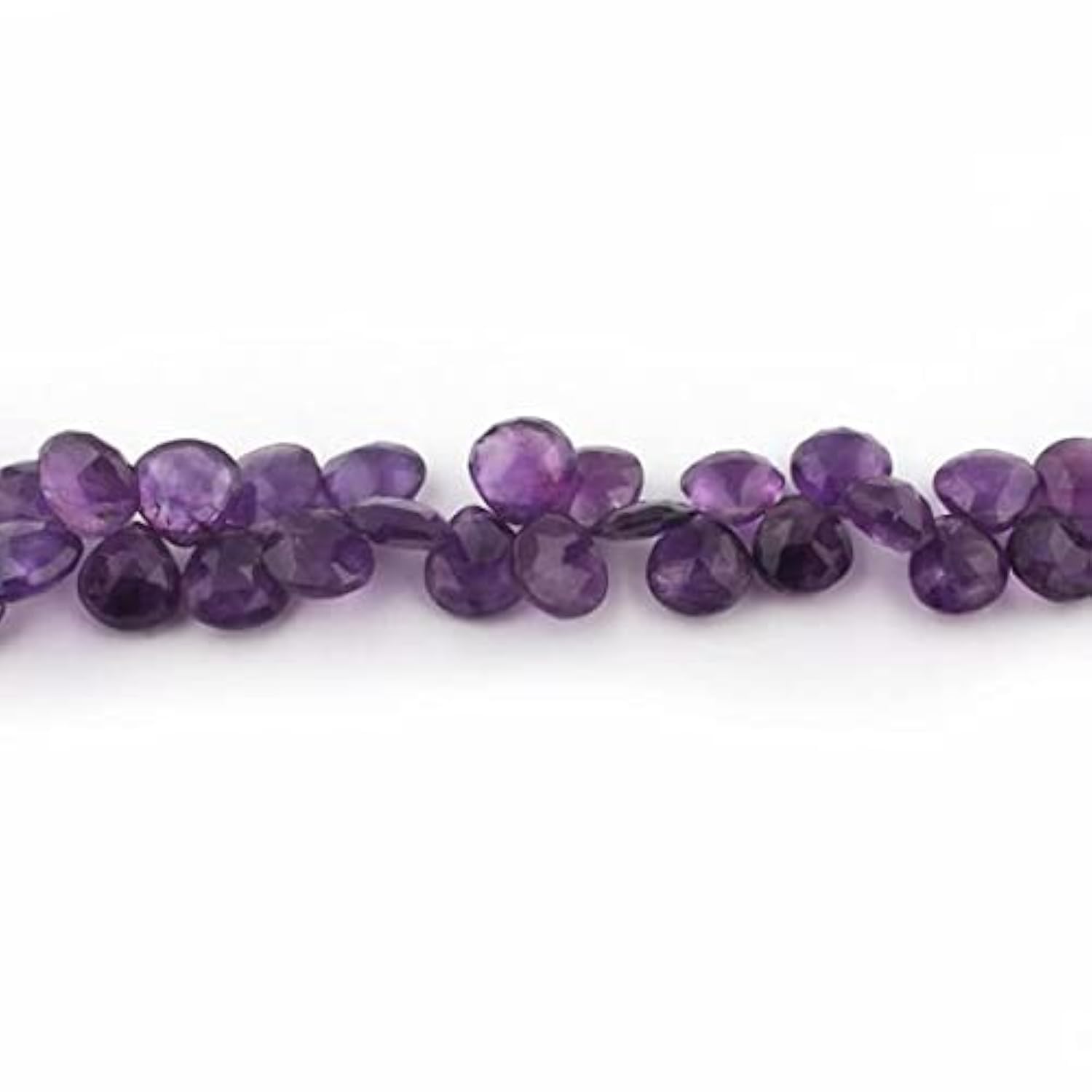 Amethyst Heart Shape Beads LKBEADS pour personnaliser vos colliers fins