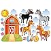 Produktbild Fenstersticker Fensterfolie Bauernhof-Set mit Pferden HxB: 40 x 60cm