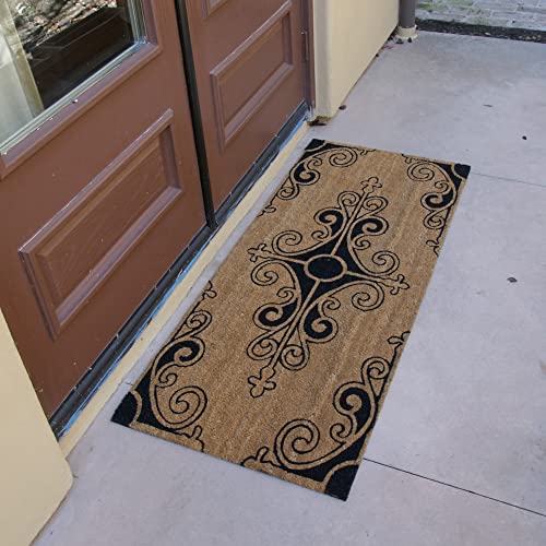 Rubber-Cal 10-106-013 Traditional Fleur De Lis French Mat Doormat thumb #3