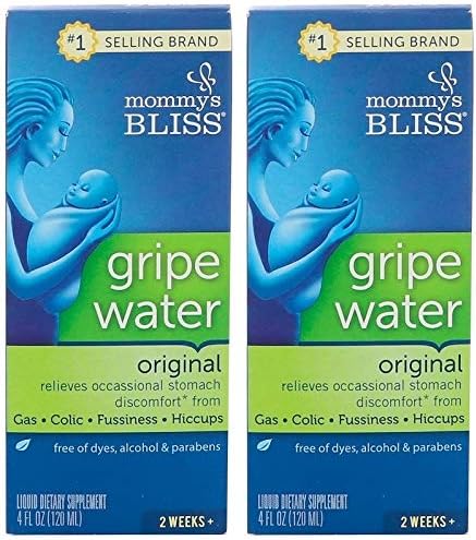 Mommy's Bliss Original Gripe Water (Pack of 2) with Citrus Bioflavonoid, Potassium and Fennel, 4 fl. oz. Each