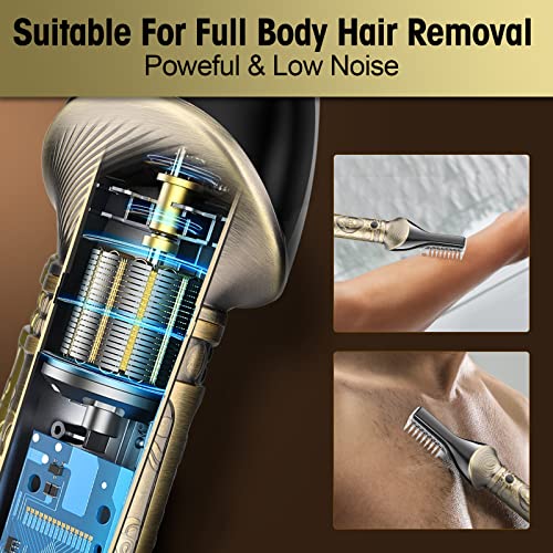 Zesuti Beard Trimmer For Men Professional,Beard Grooming & Shaving Kit For Hair Nose Mustache Face Body,Cordless All In 1 Mens Hair Clipper And Beard Trimming Kit,Bronze #TOP3