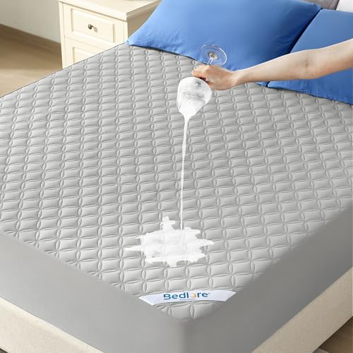 BEDLORE Waterproof Twin Mattress Protector, Deep Pocket Fit, Washable