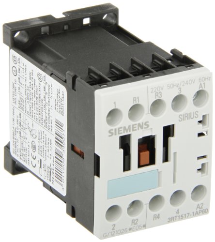 Contactor Siemens 3RT15 de alta capacidad con conexión por tornillo de 7.5HP
